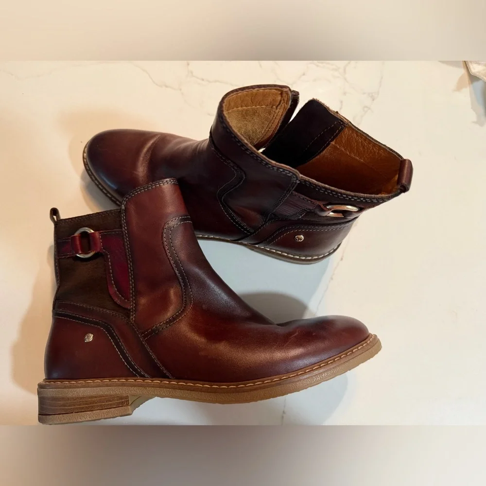 PIKOLINOS women Chukka Boots in Chestnut and Burgundy - Picture 2 of 16